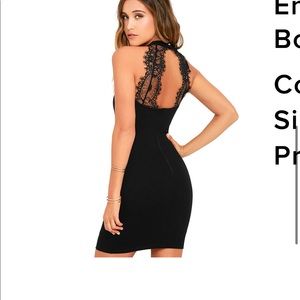 Endlessly Alluring Black Lace Bodycon Dress